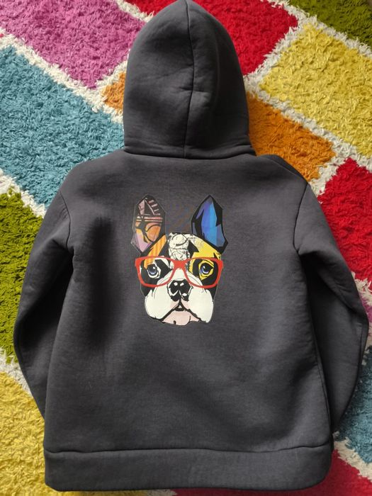 Толстовка хлопчику графітова 134-140