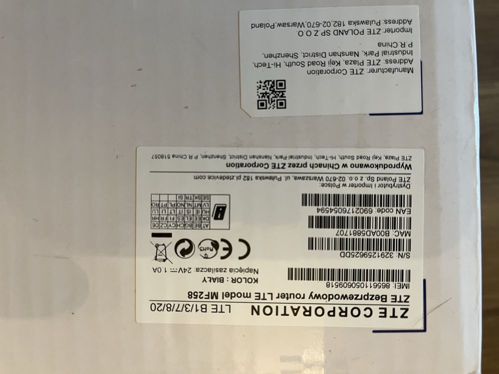 Router ZTE MF258 Pro ODU-IDU 2.4 / 5 GHz (DualBand)