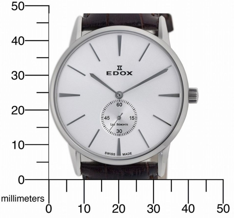 Edox Les Bemonts Ultra Slim, sub second, manual Peseux