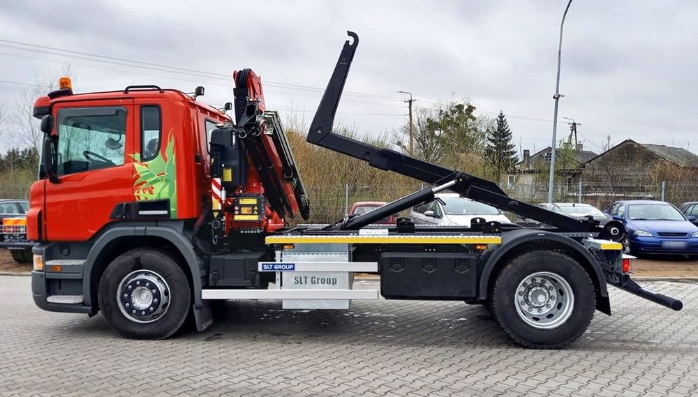 Scania P280  Nowa zabudowa, Hakowiec SKIBICKI, Fassi F85,