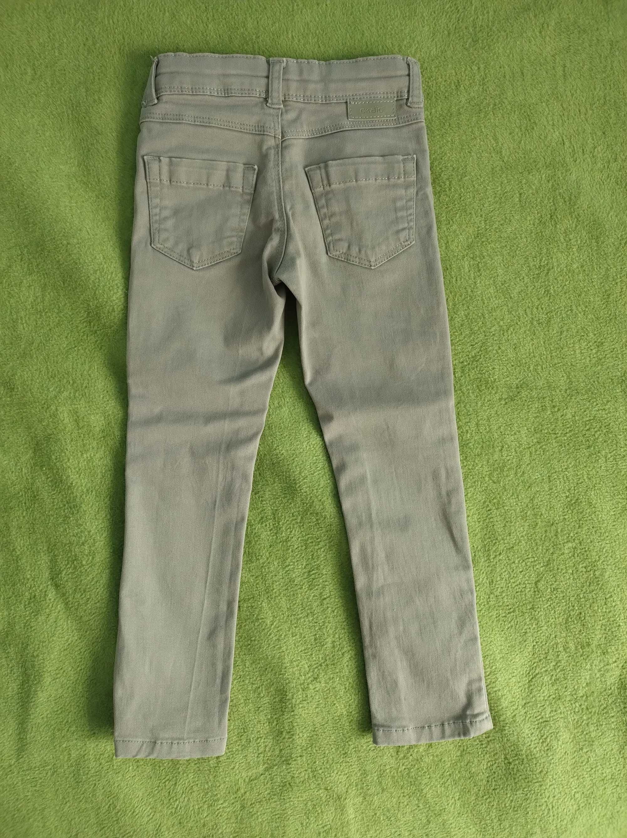 Spodnie skinny zielone r.98