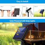 solarna taśma LED, 5 m, wodoodporna, ze 180 diodami LED