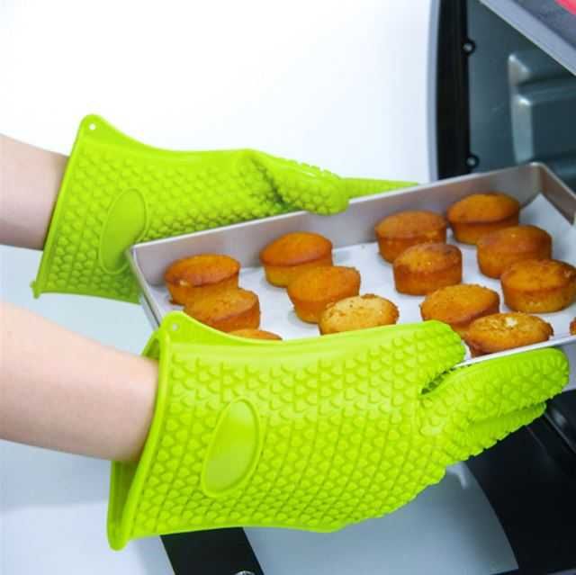 Rękawica silikonowa do grilla Duża gruba Łapka kuchenna do garnków