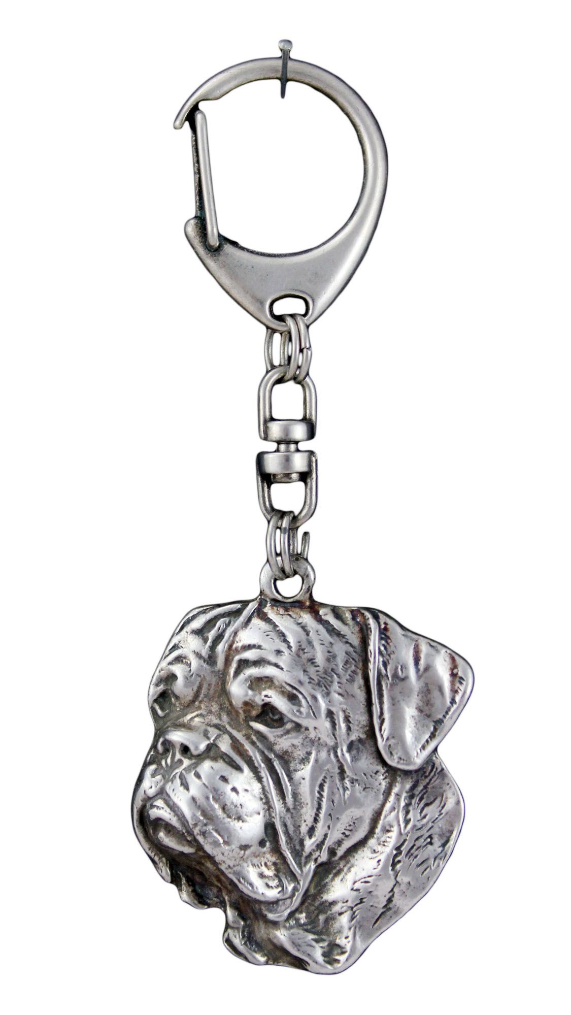 Dog z Bordeaux brelok posrebrzany Art-Dog