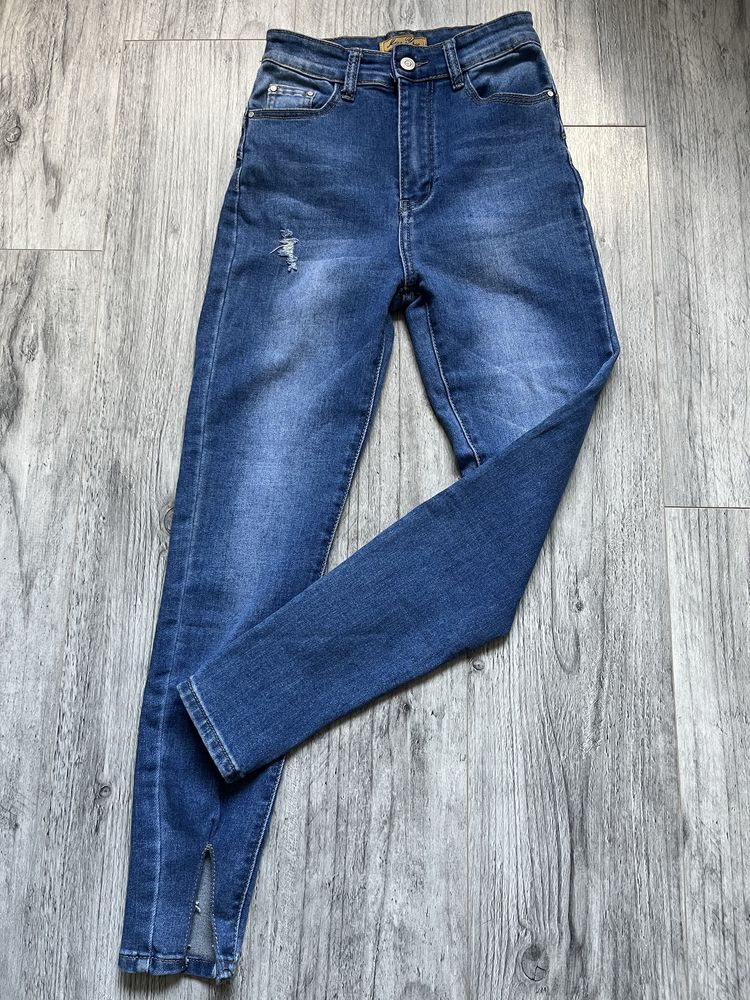 Elastyczne jeansy 70%bawełna miss you jeans roz s