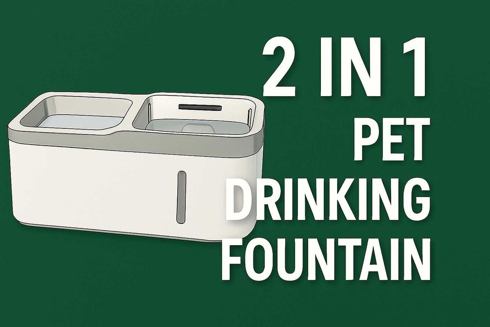Fontanna 2w1 dla zwierząt — poidełko z filtrem, cicha praca, 50 zł