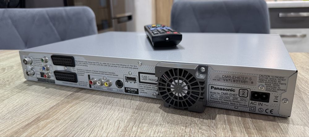 Panasonic DMR-EH67 #Nagrywarka DVD HDD # 250 GB #HDMI #Dv-in #PL Menu
