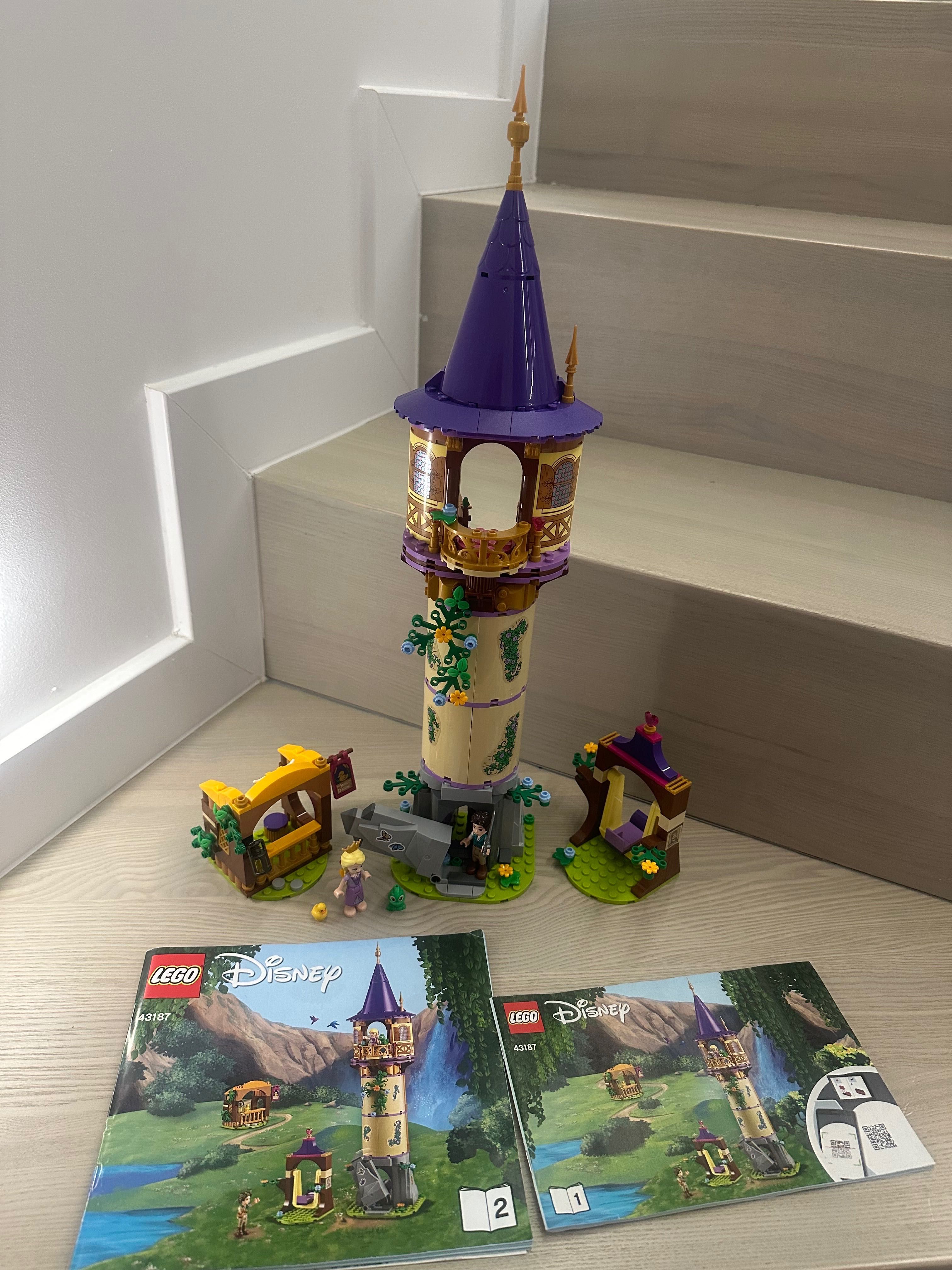Lego Disney Princess 43187 Wieża Roszpunki Tangled Zaplątani KOMPLETNE