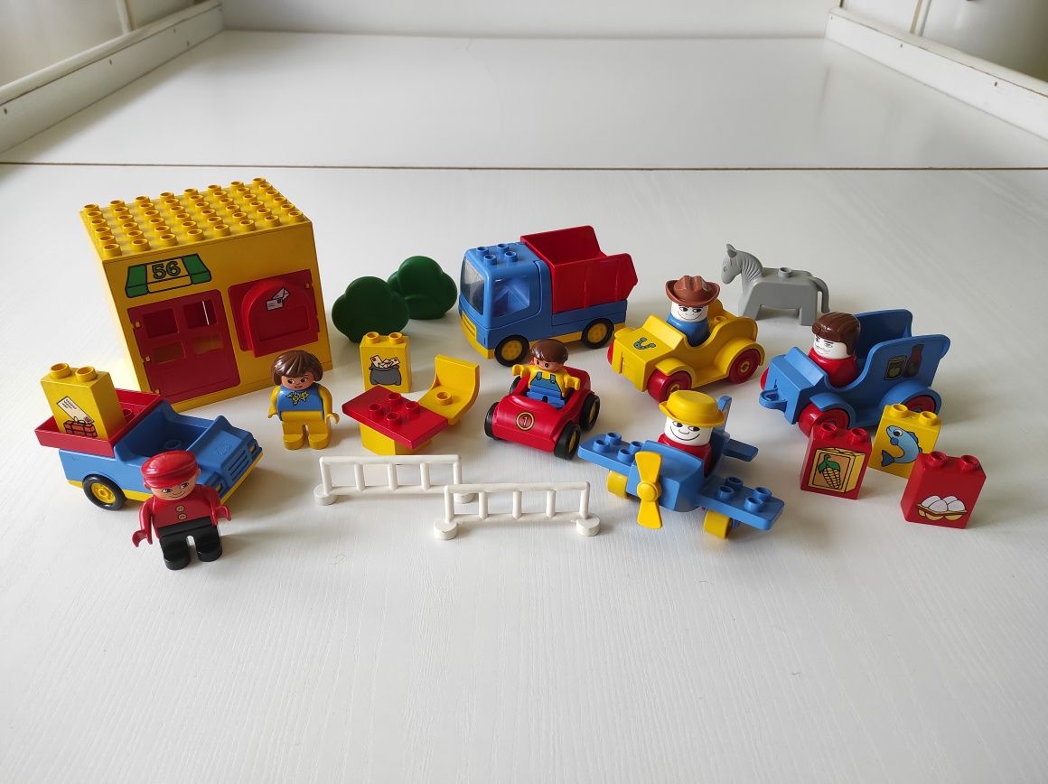 LEGO Duplo Vintage Poczta 2656 Wywrotka Cowboye Samolot Tematyczne