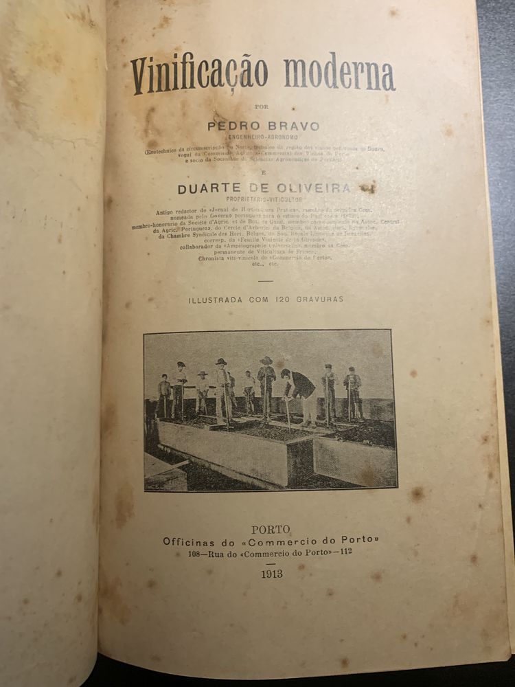 Livro Viticultura moderna,  Pedro Bravo e Duarte Oliveira - 1ª edição