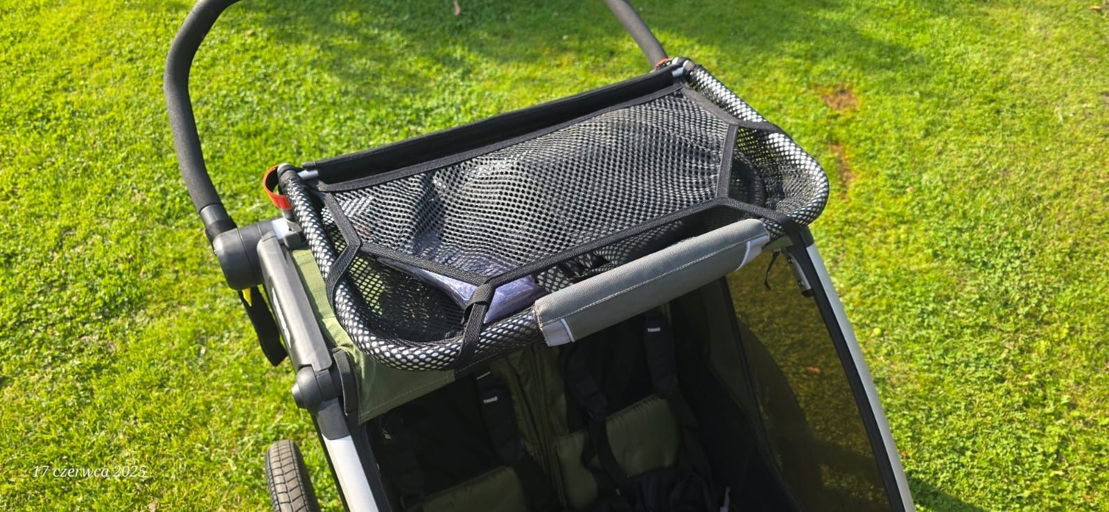 Przyczepka rowerowa dla dziecka THULE Chariot Cab 2 Cypress Green