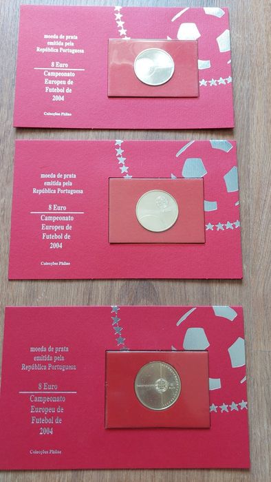 várias moedas comemorativas, prata, colecções Philae