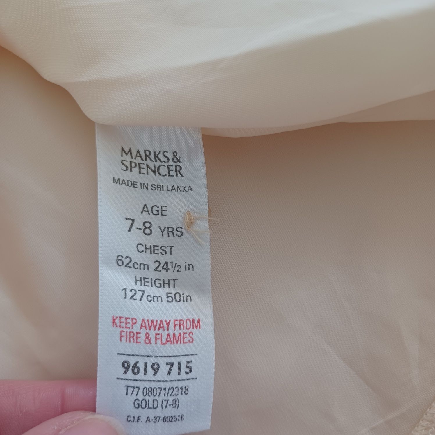 Sukienka wizytowa Marks&Spenser jak nowa 7-8 lat/128