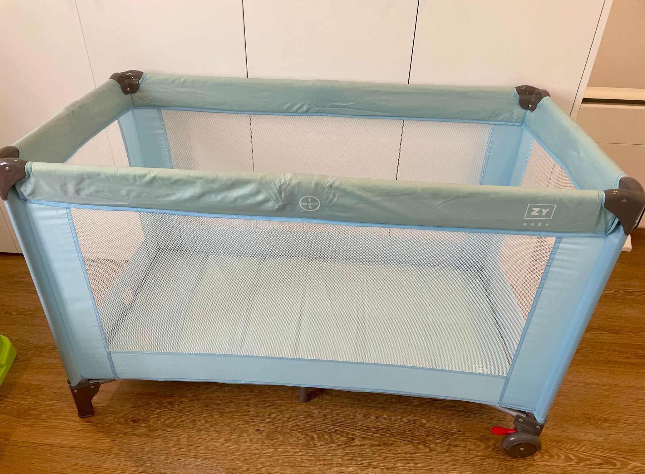 Cama de Viagem NAP NAP PLUS BLUE ZY BABY com colchão e resguardo extra