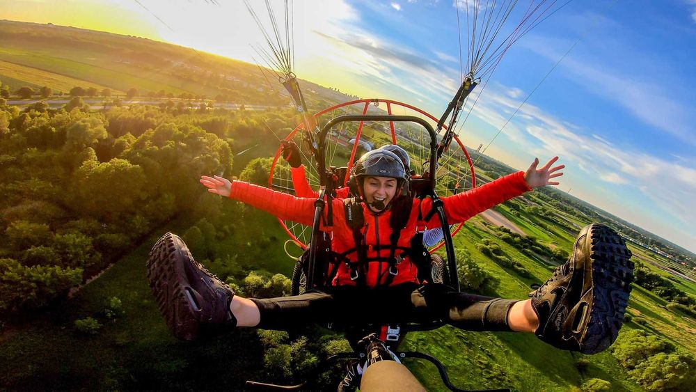 Voucher prezentowy na lot motoparalotnią z pilotem Kadry Narodowej