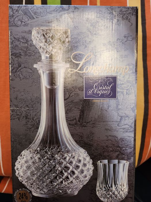 Garrafa e 6 copos Cristal d'Arques Paris