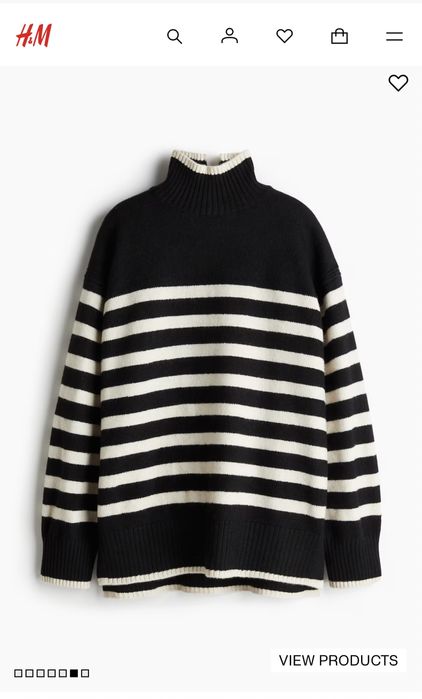 Стильний та вишуканий подовжений светр,(S i М) H&M