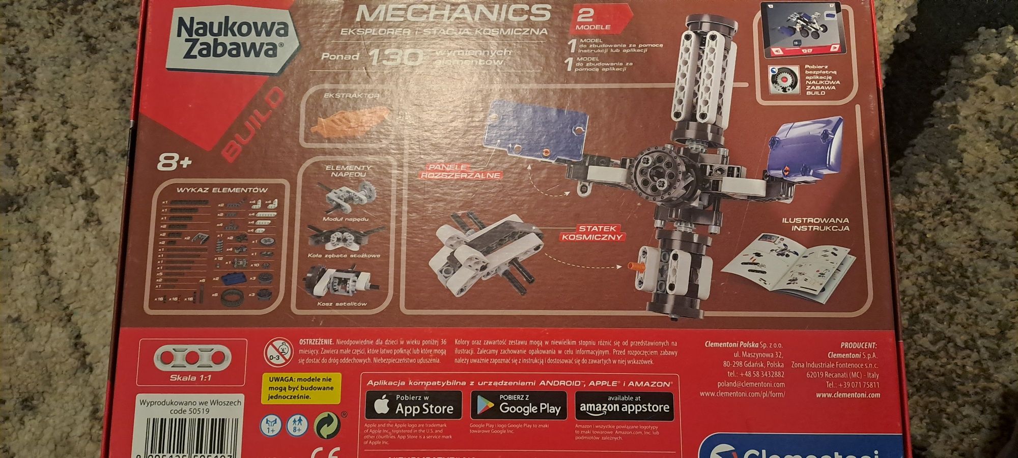 Clementoni, Laboratorium Mechaniki, klocki konstrukcyjne Pojazdy