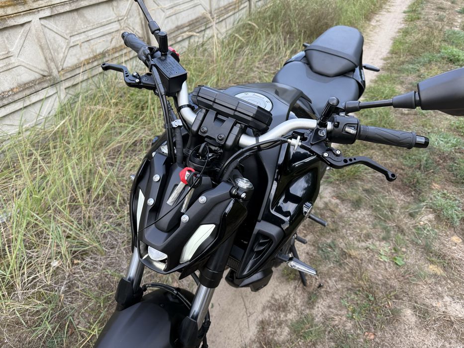 Yamaha MT07 rocznik 2024 moc 35kW Kategoria A2 Czarna Wydech Transport
