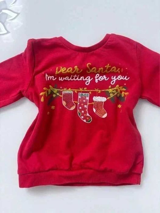 Dziecięca Bluza z motywem świątecznym rozmiar 92