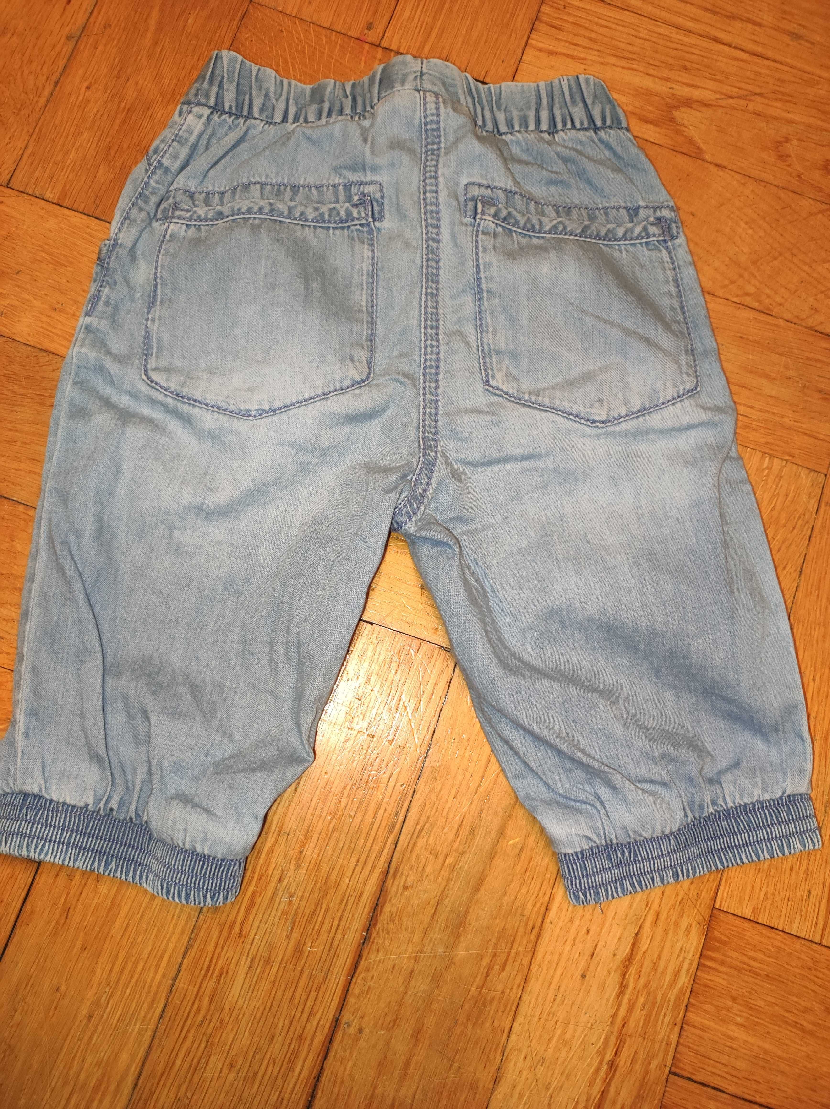 next jeansy dziewczęce 3/4 miękkie 92