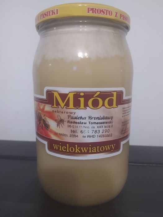 Zestaw 2 x 1,2 kg świeży miód wielokwiatowy *2025*
