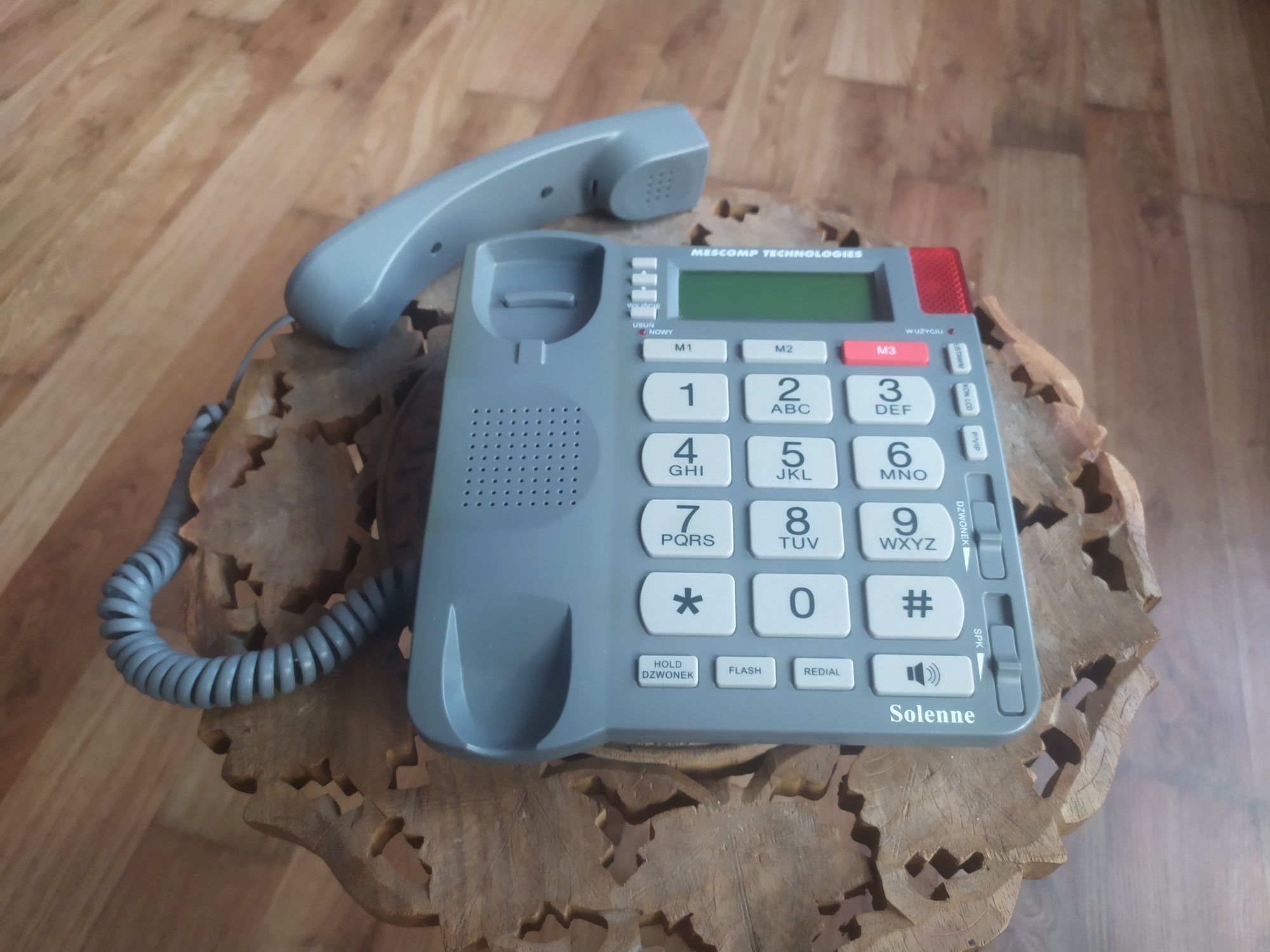Telefon stacjonarny Mescomp MT-861 DUŻE liczby Solenne aparat