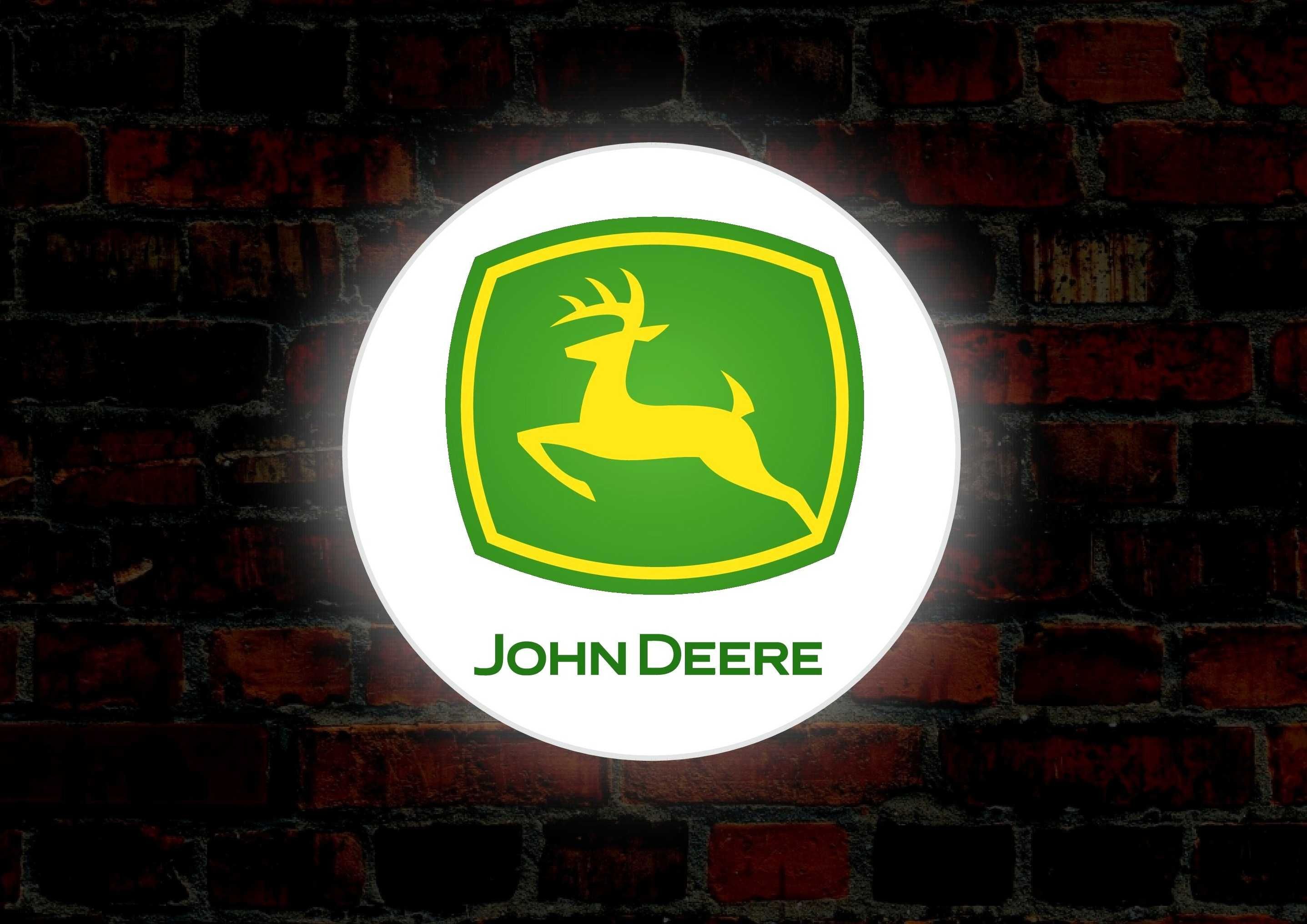 Podświetlana reklama JOHN DEERE, Logo świecące na ściane, PRODUCENT