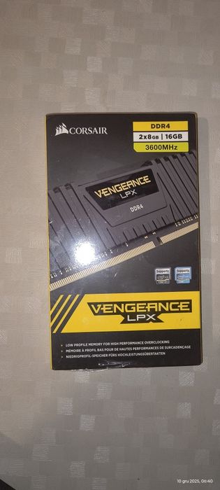 Pamięć RAM CORSAIR Vengeance LPX (2x8GB)16GB 3600Mhz