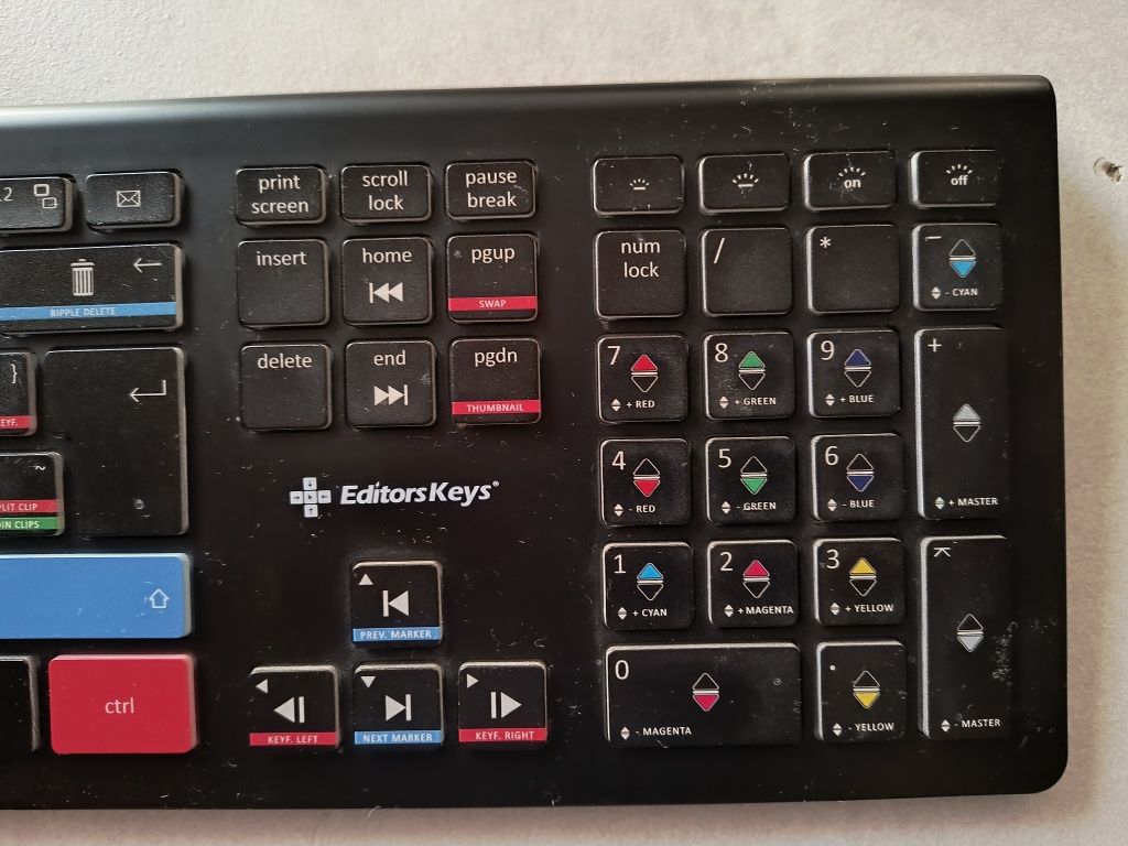 Klawiatura do montażu DaVinci Resolve EditorsKeys