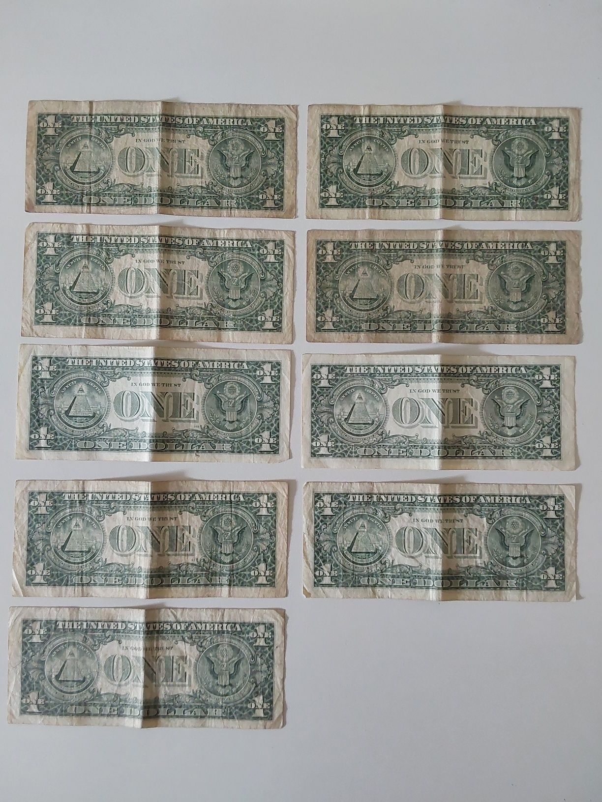 Notas antigas Estados Unidos