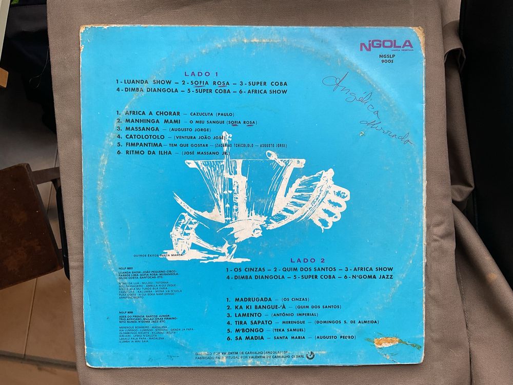 Disco vinil LP Folclore Angolano volume 3, muito raro