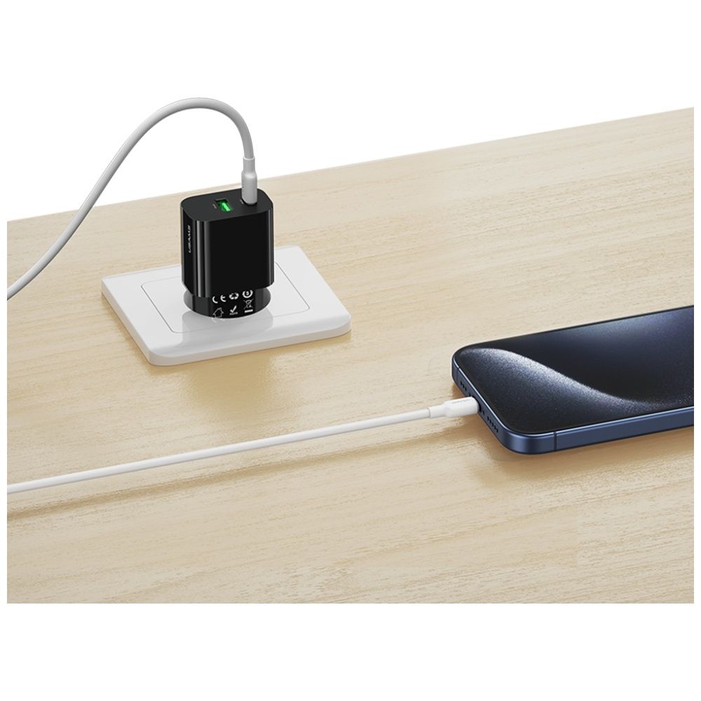 Ładowarka sieciowa USAMS CC317 T65 33W   1xUSB-C 1xUSB-A Fast Charging