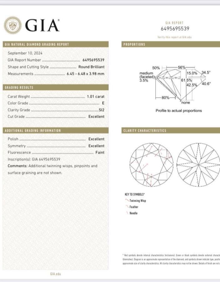 Серьги пусеты с GIA бриллиантами 2.01ct В стиле Tiffany