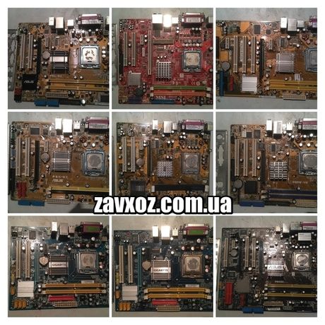 Материнские платы socket сокет 775 под DDR1 DDR2 DDR3