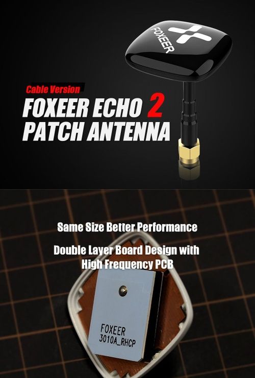 Патч-антена Foxeer Echo V2 5.8G RHCP SMA  9dBi