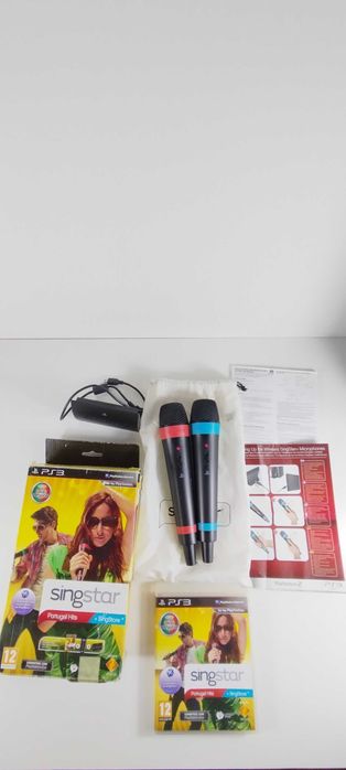 Singstar Microfones Wireless + Jogo Playstation 3
