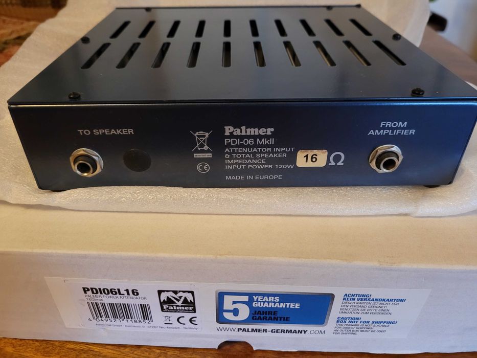 Atenuador Palmer PDI-06-8 Ohm para amplificador