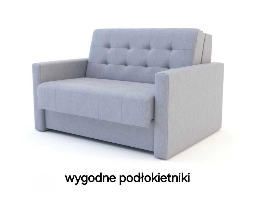2 osobowa sofa rozkładana z pojemnikiem
