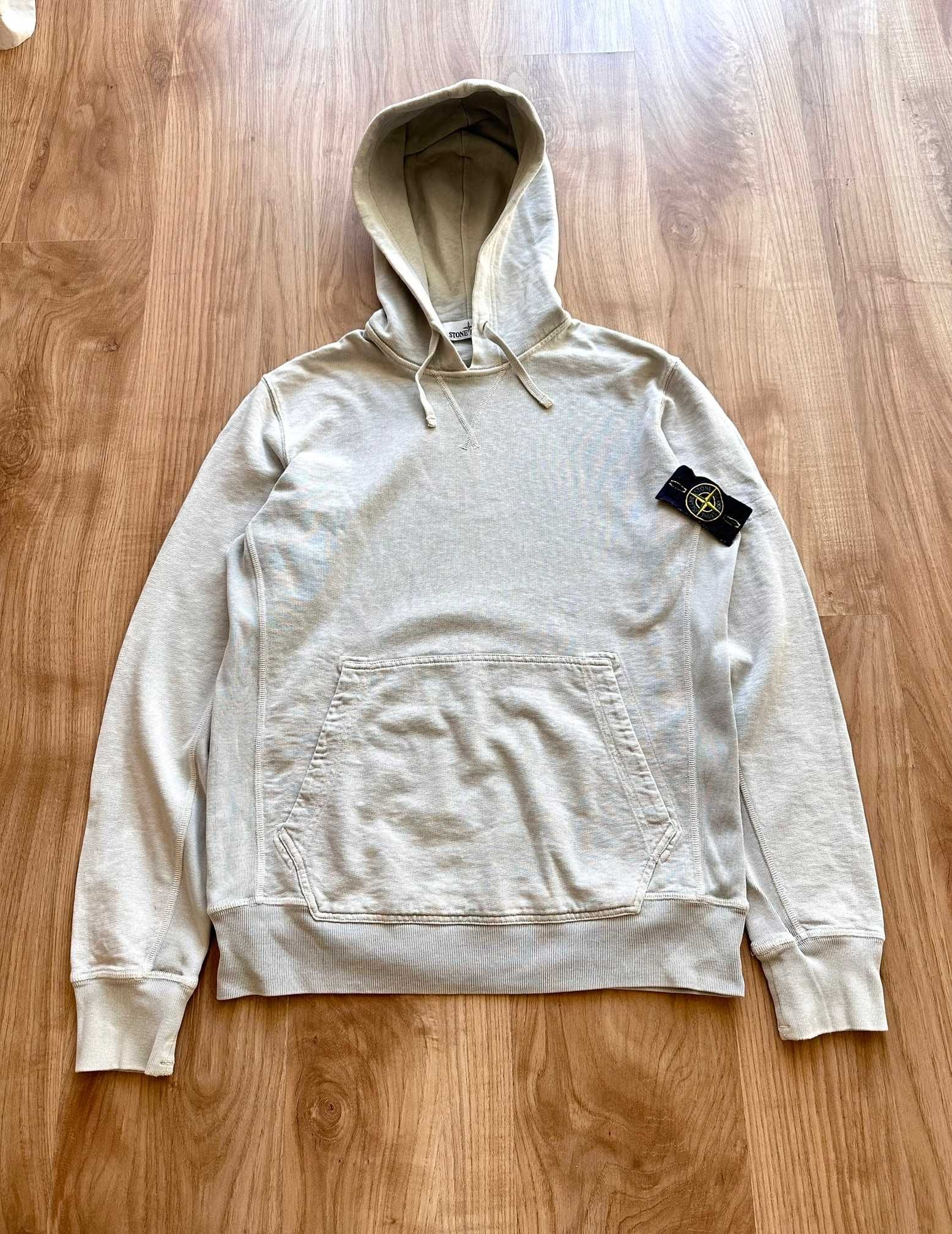 Bluza z kapturem Stone Island hoodie szara oryginał r. M/L