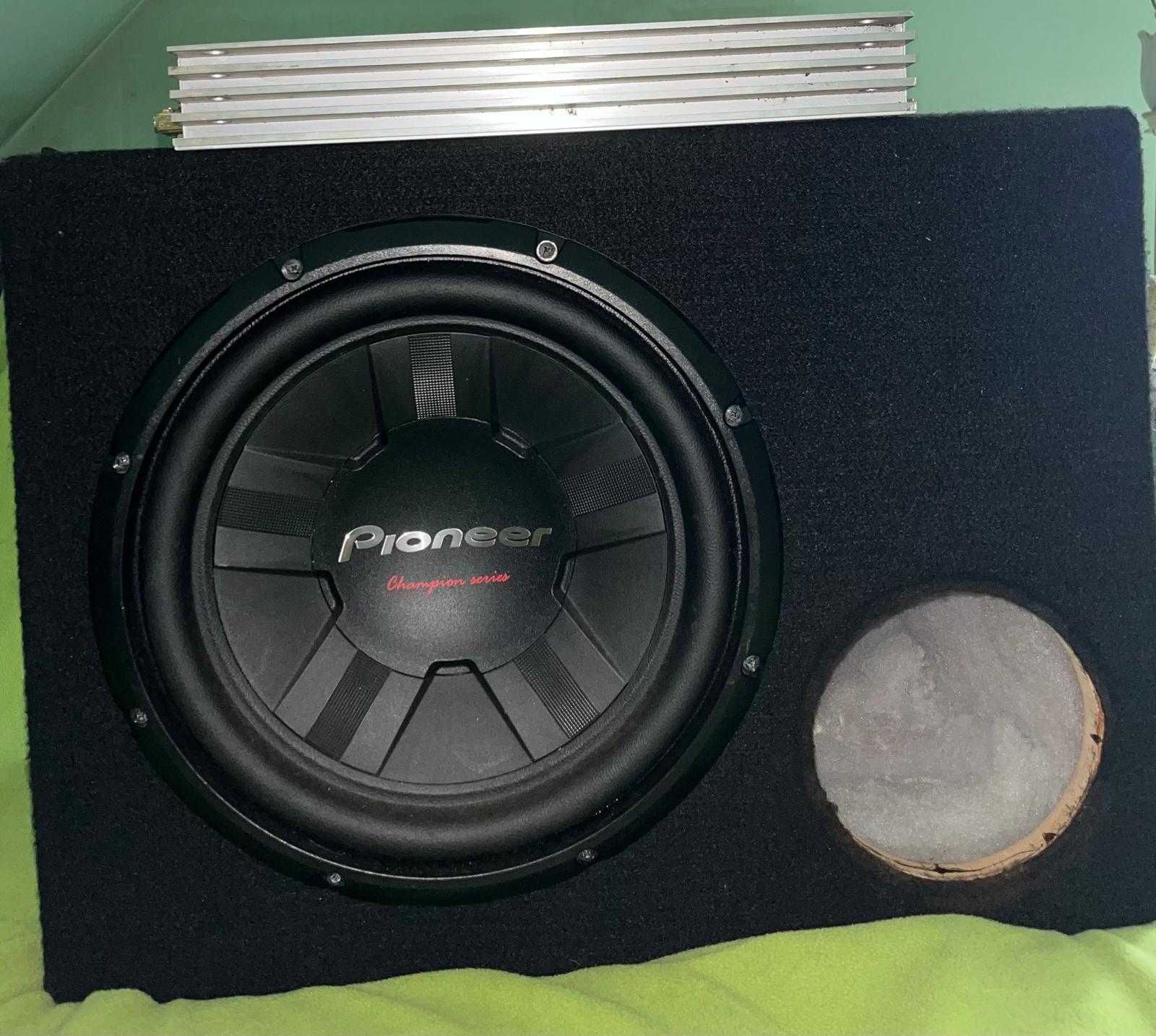 Subwoofer Pioneer TS-W311S4 + Wzmacniacz Magnat RX 44 + Skrzynia
