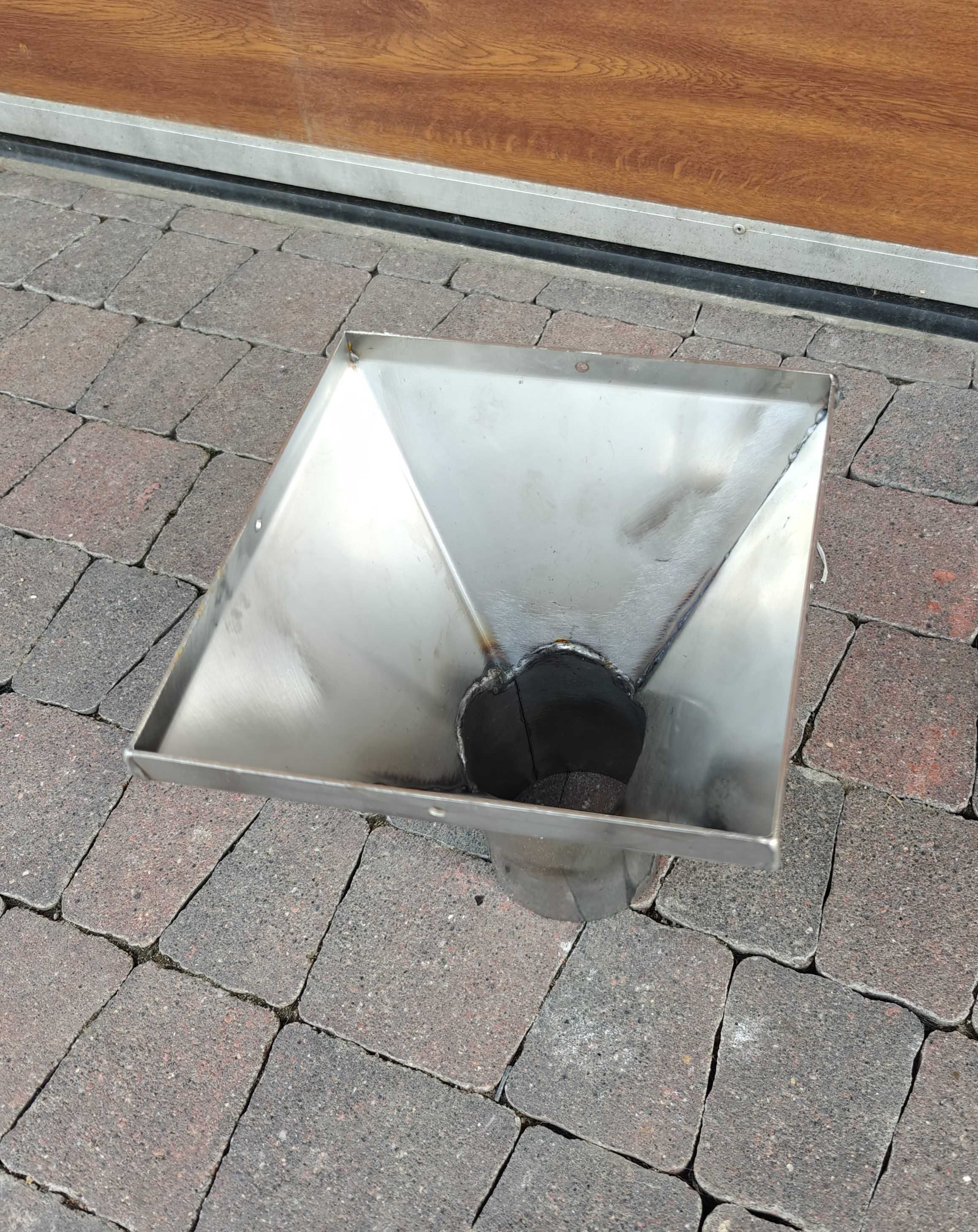 lejek INOX jednostki kontrolno wyładowczej do paszociągu spiralnego