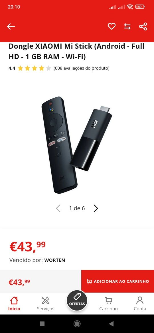 Box Android Xiaomi mi Stick