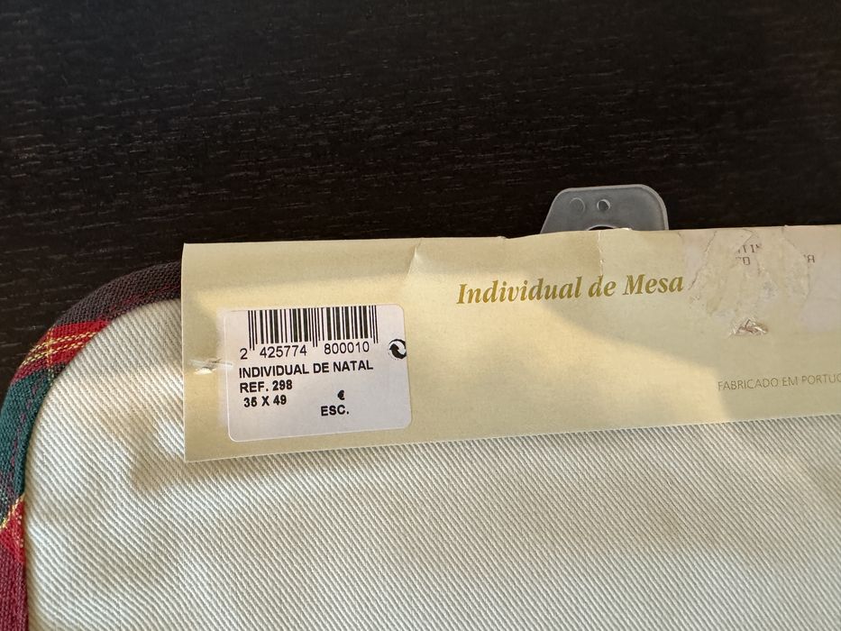 Individual de mesa de Natal