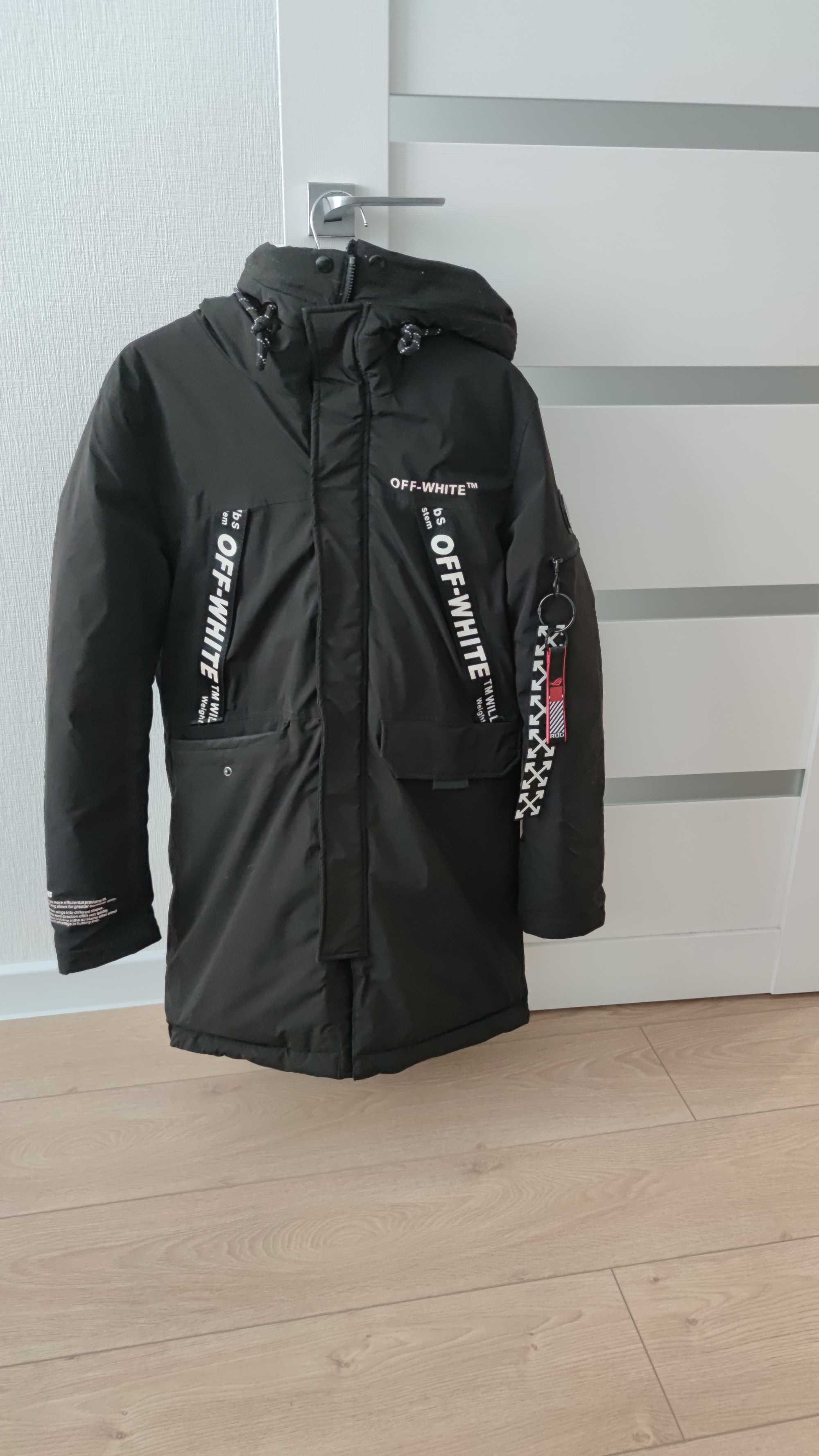 Куртка зимняя off white (пуховик) М