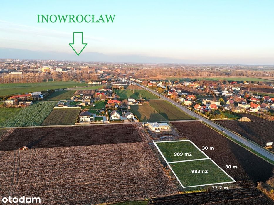 Działki budowlane pod Inowrocławiem; Tupadły