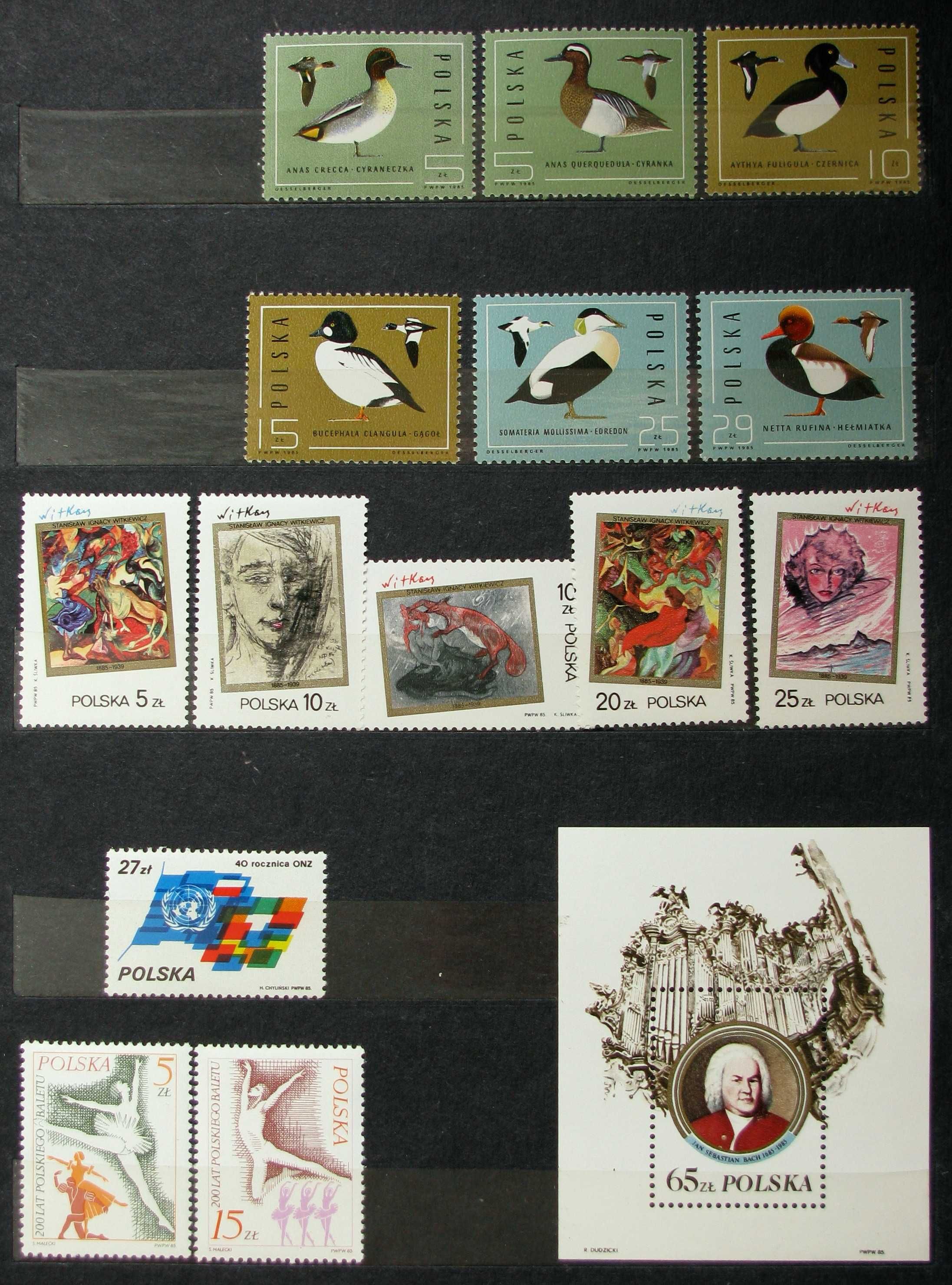 Znaczki pocztowe - rocznik 1985