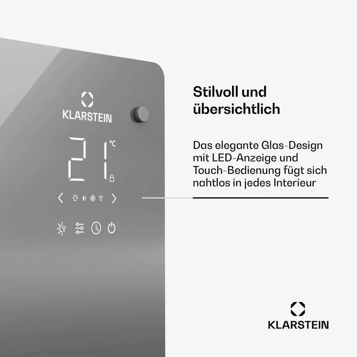 Конвекторный смарт обогреватель Klarstein Bansin Crystal Smart 2500W