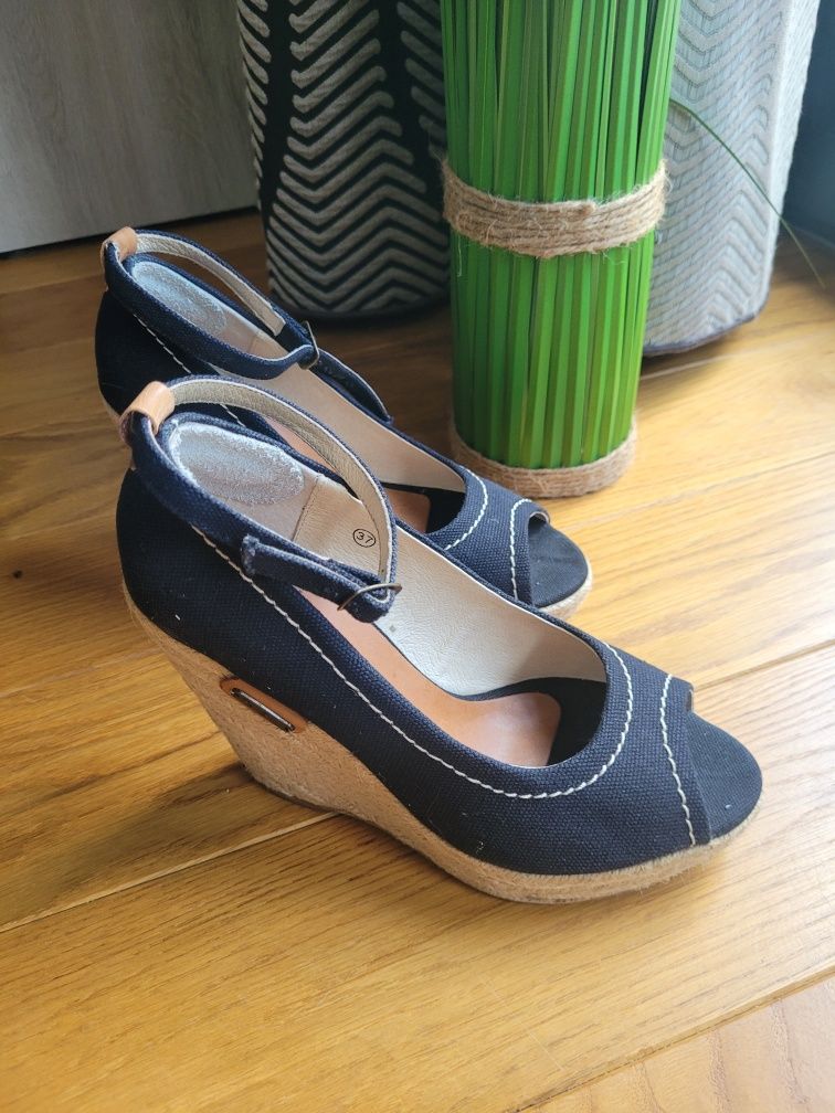 Espadryle buty na koturnie pepe Jeans r. 37