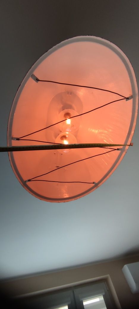 Lampa loft retro PRL handmade